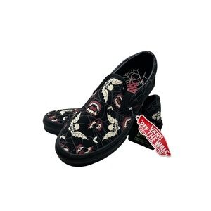 Vans Classic Slip On Frights Black Canvas Glow In The Dark Women’s Size 6.5